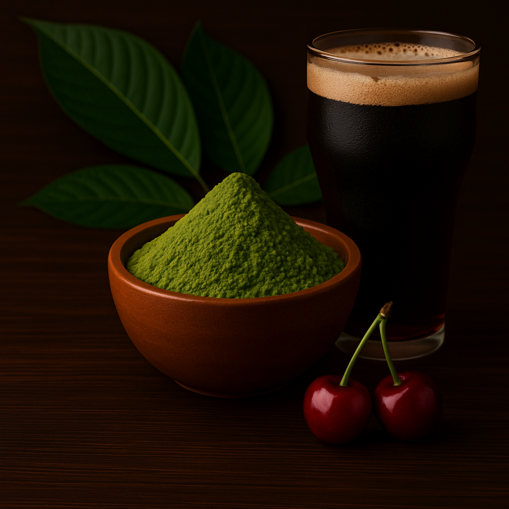 Cola Cherry Kratom Pulver Grün